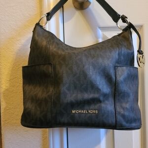 Michael Kors Black Zip-Top Bag